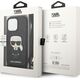 Karl Lagerfeld Karl Lagerfeld KLHCP13LCMNIPK iPhone 13 Pro / 13 6,1" hardcase czarny/black Leather Monogram Patch and Cord Iconik
