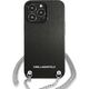 Karl Lagerfeld Karl Lagerfeld KLHCP13XPMK iPhone 13 Pro Max 6,7" hardcase czarny/black Leather Textured and Chain