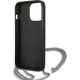 Karl Lagerfeld Karl Lagerfeld KLHCP13XPMK iPhone 13 Pro Max 6,7" hardcase czarny/black Leather Textured and Chain