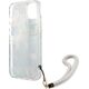 Guess Guess Flower Cord - Etui ze smyczką iPhone 13 mini (Blue)