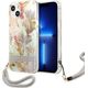 Guess Guess Flower Cord - Etui ze smyczką iPhone 13 mini (Purple)