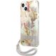 Guess Guess Flower Cord - Etui ze smyczką iPhone 13 mini (Purple)