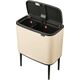 Kosz na śmieci Brabantia Brabantia Waste Bin Bo Touch Bin 11 + 23 L Soft Beige