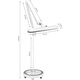 Activeshop LAMPA WARSZTATOWA LED ELEGANTE 801-S ZE STATYWEM STANDARD WHITE