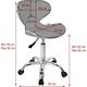 Gabbiano GABBIANO TABORET KOSMETYCZNY Q-4599 SZARY