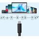 Kabel USB Choetech USB-C - USB-C 0.8 m Czarny (XCC-1028)