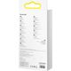 Kabel USB Baseus USB-A - USB-C + microUSB + Lightning 1.1 m Fioletowy (BSU3386PRP)