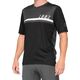 100% Koszulka męska 100% AIRMATIC Jersey krótki rękaw black charcoal roz. XL (NEW 2021)