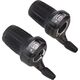 Microshift Manetki MICROSHIFT, Para, 8.rzędowe(3x8), Kompatybilne z Shimano, Twist Shifter, Optyczny Wskaźnik Przełożeń (NEW)