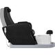 Azzurro FOTEL SPA DO PEDICURE AZZURRO 016A CZARNY Z HYDROMASAŻEM