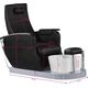 Azzurro FOTEL SPA DO PEDICURE AZZURRO 016A CZARNY Z HYDROMASAŻEM