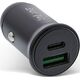 Ładowarka InLine InLine® USB car charger power-adapter power delivery, USB-A + USB Type-C, black