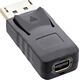 Adapter AV InLine DisplayPort Mini - DisplayPort czarny (17196A)