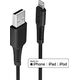 Kabel USB Lindy Lightning - USB-A 2 m Czarny (31321)