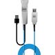 Kabel USB Lindy USB-A - 2x USB-A 30 m Niebieski (43345)