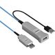 Kabel USB Lindy USB-A - 2x USB-A 30 m Niebieski (43345)