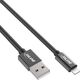 Kabel USB InLine USB-A - Lightning 2 m Szary (31422B)