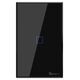 Sonoff T3US1C - 1-gang Wi-Fi Smart Wall Switch US - Black