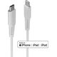 Kabel USB Lindy USB-C - Lightning 0.5 m Biały (31315)