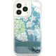 Guess Guess GUHCP13LLFLSN iPhone 13 Pro / 13 6,1" zielony/green hardcase Flower Liquid Glitter