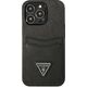 Guess Guess GUHCP13LPSATPK iPhone 13 Pro / 13 6,1" czarny/black hardcase SaffianoTriangle Logo Cardslot