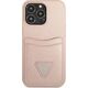 Guess Guess GUHCP13LPSATPP iPhone 13 Pro / 13 6,1" różowy/pink hardcase SaffianoTriangle Logo Cardslot