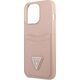 Guess Guess GUHCP13LPSATPP iPhone 13 Pro / 13 6,1" różowy/pink hardcase SaffianoTriangle Logo Cardslot