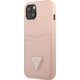 Guess Guess GUHCP13SPSATPP iPhone 13 mini 5,4" różowy/pink hardcase SaffianoTriangle Logo Cardslot