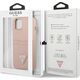 Guess Guess GUHCP13SPSATPP iPhone 13 mini 5,4" różowy/pink hardcase SaffianoTriangle Logo Cardslot