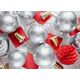 Balony Glossy 30cm, srebrny (1 op. / 10 szt.)