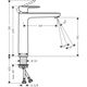 Bateria umywalkowa Hansgrohe Vernis stojąca czarny mat (71582670)
