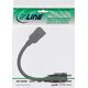 Adapter AV InLine InLine® HDMI Keystone adapter cable 4K/30Hz, HDMI A female/female, black, 0.2m