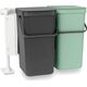 Kosz na śmieci Brabantia Kosz szafkowy Sort&Go 2x16l Jade Green/ Grey 214462
