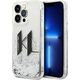 Karl Lagerfeld Etui Karl Lagerfeld Liquid Glitter Big KL HardCase do iPhone 14 Pro Max srebrne