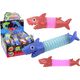 LeanToys Rekin Do Rozciągania Antystresowy Świecący Pop Tube LED