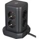 Listwa zasilająca Brennenstuhl Socket Tower 8 gniazd 2 m czarna (1153560000)