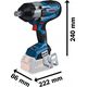 Klucz udarowy Bosch Bosch Cordless impact wrench BITURBO GDS 18V-1050 HC Professional solo, 18V (blue/black, without battery and charger, 3/4 )