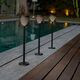 New Garden NEW GARDEN lampa ogrodowa GRETA SOLAR NEGRO 5in1 czarna