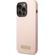 Guess Etui Guess GUHMP14XSBPLP Apple iPhone 14 Pro Max różowy/pink hard case Silicone Logo Plate MagSafe