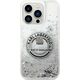 Karl Lagerfeld Etui Karl Lagerfeld KLHCP14LLCRSGRS Apple iPhone 14 Pro srebrny/silver hardcase Liquid Glitter RSG