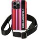 Karl Lagerfeld Etui Karl Lagerfeld KLHCP14LSTSTP Apple iPhone 14 Pro hardcase różowy/pink Color Stripes Strap