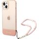 Guess Etui Guess GUHCP14MHGCOHP Apple iPhone 14 Plus różowy/pink hardcase Translucent Pearl Strap
