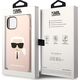 Karl Lagerfeld Etui Karl Lagerfeld KLHMP14MSLKHLP Apple iPhone 14 Plus hardcase jasnoróżowy/light pink Silicone Karl`s Head Magsafe