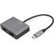 Adapter USB Digitus 0.2M USB-C - DP + HDMI ADAPTER 0.2M USB-C - DP + HDMI ADAPTER