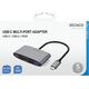 Adapter USB Deltaco Adapter DELTACO USB-C to HDMI and USB-A