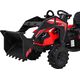 Ramiz Pojazd Traktor Z Przyczepą 720-T Czerwony