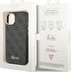 Guess Etui Guess do iPhone 14 Plus 6,7" czarny/black hard case 4G Vintage Gold Logo