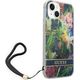 Guess Etui Guess do iPhone 14 6,1" niebieski/blue hardcase Flower Strap