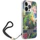 Guess Etui Guess do iPhone 14 Pro 6,1" niebieski/blue hardcase Flower Strap