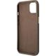 Guess Etui Guess do iPhone 14 Plus 6,7" brązowy/brown hard case 4G Vintage Gold Logo